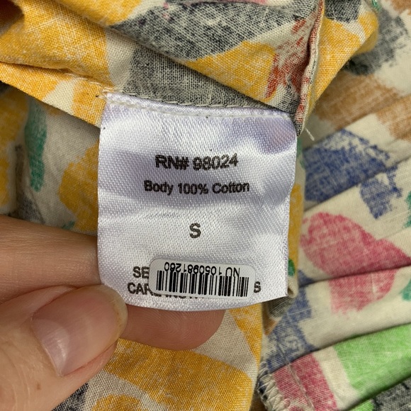 LOVE THE LABEL sz S Anthropologie Gorgeous 100% cotton tiered ruffled midi dress - Picture 10 of 11